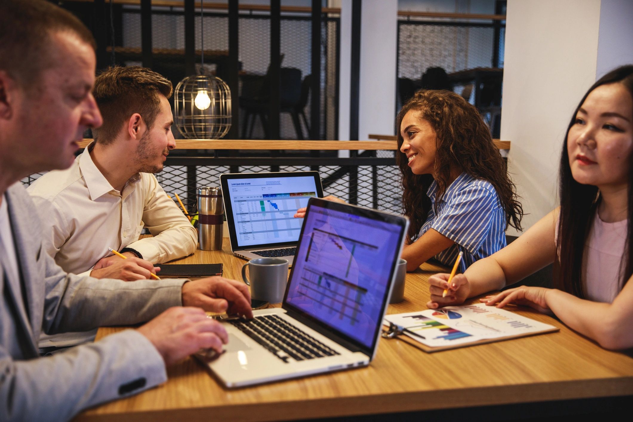 Marketing strategy team meeting